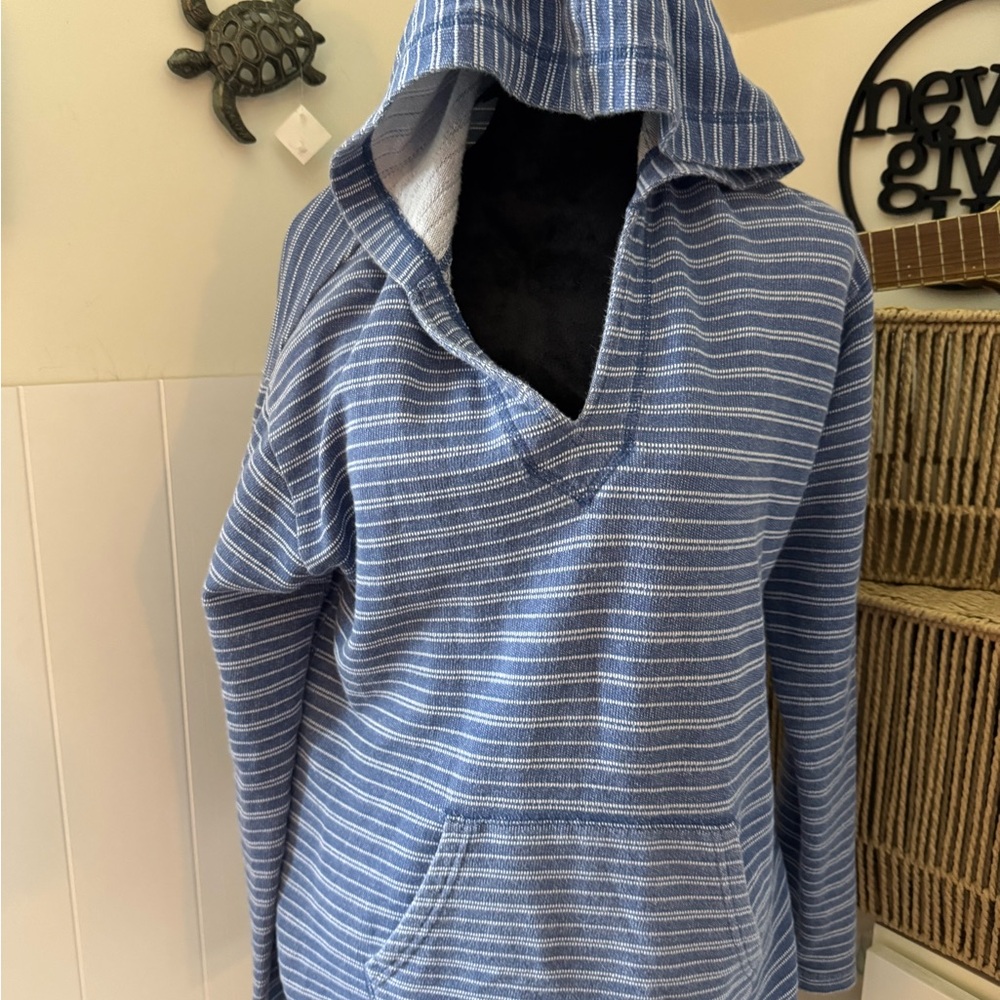 Chaps Blue Striped Hoodie